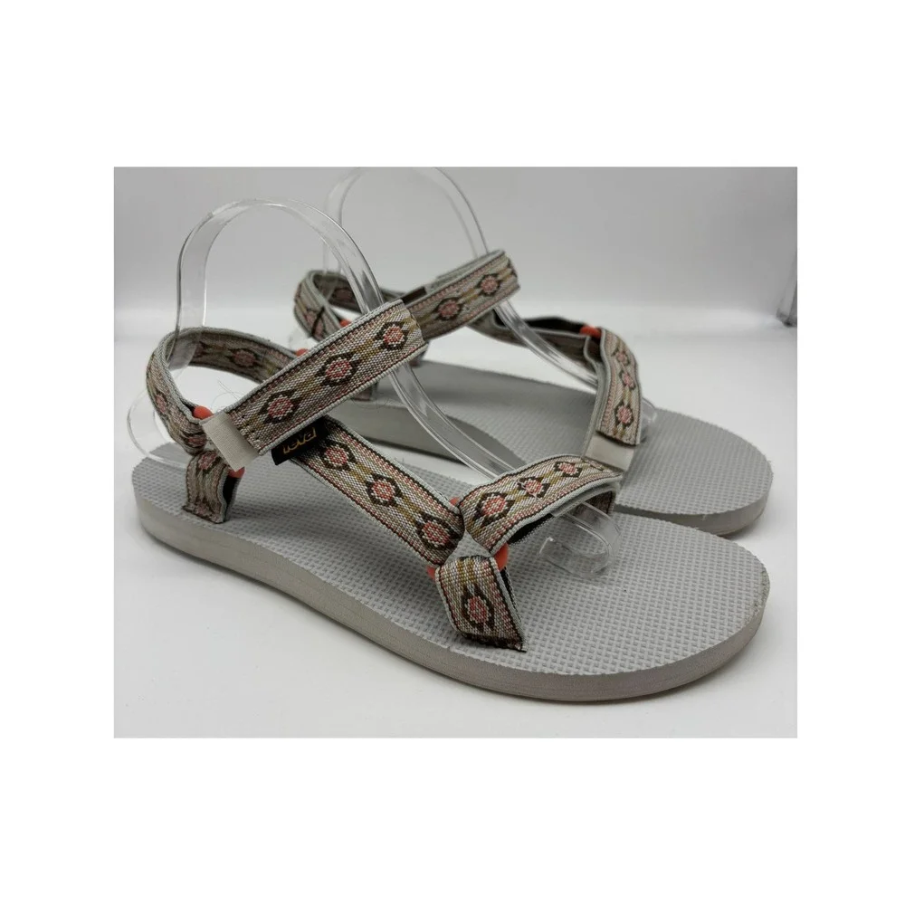 Teva Original Universal Sandals Womens 10 Grey Geometric Strappy Hiking 1003987